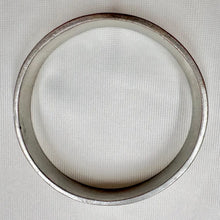 Vintage Black & Ivory Geometric Enamel Bangle | Silver Tone Statement Bracelet | Art Deco Style