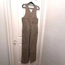 90s Y2K Vintage Bisley Cotton Workwear Jumpsuit – Sleeveless Utility Coveralls, Minimal Brown Boiler Suit