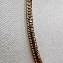 Vintage Gold Snake Chain Necklace / Thick Chain Necklace / Minimal Statement Necklace / 90s Y2K Jewelry / Chunky Gold Necklace