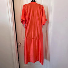 Vintage Red Satin Kimono Robe | Long Silky Lounge Wear, Old Hollywood Glamour