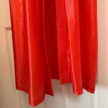 Vintage Red Satin Kimono Robe | Long Silky Lounge Wear, Old Hollywood Glamour