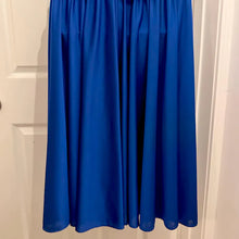 Vintage 80s Electric Blue Sequin Draped Maxi Dress | Open Back Tie Detail, Made Australia