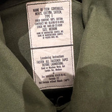 90s Vintage Military Cotton Sateen Boiler Suit – Olive Green Utility Coveralls, Workwear Jumpsuit, Unisex Medium