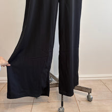 Boohoo Occasion Black Sequin Jumpsuit, V-Neck Wide Leg Evening Wear (UK 14)
