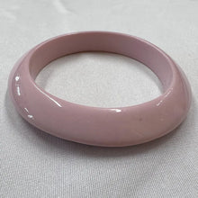 Vintage Pastel Pink Acrylic Bangle Bracelet | Glossy Chunky Retro Bracelet | Y2K Statement Jewelry