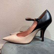 Rochas Black Beige Patent Leather Mary Jane Heels (EU 41) Made in Italy Pumps