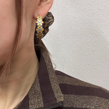 Vintage Silver Tone & Yellow Daisy Hoop Earrings | Floral Statement Earrings | Retro Flower Hoops