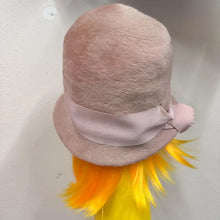 Vintage Bonhomme Paris Cloche Hat | Blush Pink Wool, 1960s Style Women's Hat