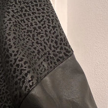 Vintage  Australian Designer Leather Jacket, Size 8, 1980s Black Dolman Sleeve Moto Jacket, Textured Panels No Belt
