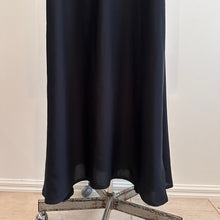 Black Rhinestone Maxi Dress, Long Sleeve Evening Gown, Minimalist Partywear