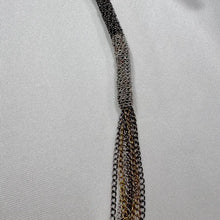 Vintage Multi Chain Necklace / Mixed Metal Chain / Long Layered Necklace / Minimal Statement Jewelry / Y2K Vintage