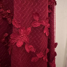 Bariano Australia Wine Red Floral Lace Mermaid Gown | Open Back Evening Maxi Dress