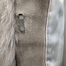 Vintage SAGA FOX Genuine Fox Fur Coat | Ivory Grey Long Hair Fur Jacket