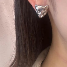 Vintage Silver Tiger Drop Earrings – 2 Way Detachable Moon & Star Statement Earrings
