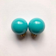 Vintage Bauble Lucite Clip-On Earrings