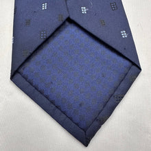 Vintage Pierre Cardin Paris Navy Blue Geometric Necktie Retro Designer Tie