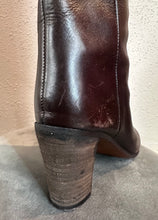 Vintage 90s Dark Brown Leather Knee-High Boots