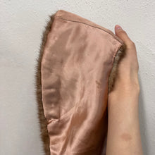 Vintage Mink Fur Collar | Brown Genuine Mink Fur Stole Collar | 1950s–70s Style