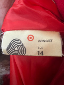 Vintage 80s Target Australia Red Wool Coat – Size 14