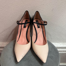 Rochas Black Beige Patent Leather Mary Jane Heels (EU 41) Made in Italy Pumps