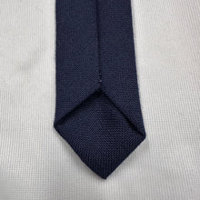 Vintage Australian “Bushko” Navy Striped Tie with White Diagonal Lines