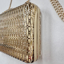 Gold Filigree Box Clutch | Vintage Style Evening Chain Shoulder Bag