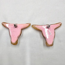 Vintage Glitter Longhorn Skull Statement Earrings | Gold Western Cowgirl Resin Studs