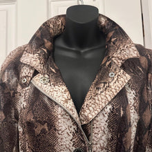 Vintage Snake Print Utility Jacket | Y2K Python Safari Lightweight Coat