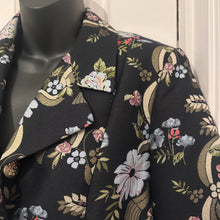 Trelise Cooper Couture Floral Brocade Blazer | Asymmetric Ruffle Jacket | Black Jacquard Statement Blazer | NZ Designer | Size 12