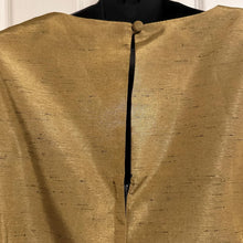Vintage Julie Cox Designs Gold Bow Dress | Drop Waist Dress Made in Australia
