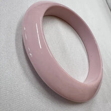 Vintage Pastel Pink Acrylic Bangle Bracelet | Glossy Chunky Retro Bracelet | Y2K Statement Jewelry