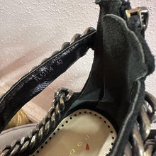 Robert Robert Black Suede Chain Strap Stiletto Heels (EU40)
