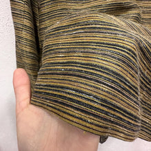 Vintage Gold Black Stripe Textured Blazer | Tailored Office Jacket | Made Australia