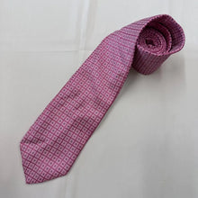 Vintage FRANGI Pink Geometric Silk Tie | Made in Italy | Designer Neckwear | Retro Mens Tie
