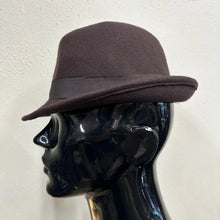 Vintage VSTRDY Brown Wool Fedora Hat | Classic Wide Brim Felt Hat | Unisex | 57cm