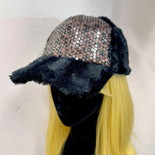Vintage Faux Fur Trapper Cap | Sequin Leopard Print Y2K Statement Hat