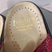 Vintage Red Leather Hallux Comfort Slide Sandals (EU 40)