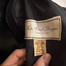 Vintage Julie Cox Designs Gold Bow Dress | Drop Waist Dress Made in Australia