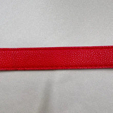 Red Bow Belt / Vintage Inspired Faux Leather Ribbon Belt / Coquette Statement Waist Belt / Gold Tone Detail