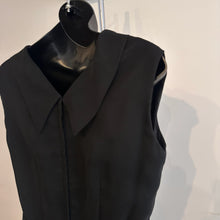 Mary Charmaine Black Pleated Jumpsuit, Embellished Waist, Sheer Wide Leg Trousers