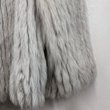 Vintage SAGA FOX Genuine Fox Fur Coat | Ivory Grey Long Hair Fur Jacket