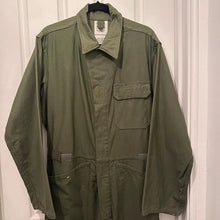 90s Vintage Military Cotton Sateen Boiler Suit – Olive Green Utility Coveralls, Workwear Jumpsuit, Unisex Medium