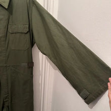 90s Vintage Military Cotton Sateen Boiler Suit – Olive Green Utility Coveralls, Workwear Jumpsuit, Unisex Medium