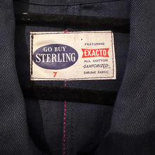 Vintage Navy Cotton Boiler Suit / Go Buy Sterling Workwear Coverall / Utility Jumpsuit / Unisex Mechanic Style ONE PIECE