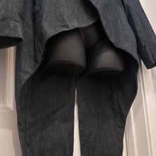 G-Star RAW Denim Tailcoat Blazer | Dark Indigo Cotton Jacket | Asymmetric High Low Jacket | Avant Garde Denim Blazer | Size S