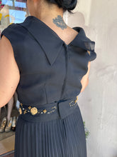 Original Mary Charmaine Black Chiffon Evening Jumpsuit – Early 1970s