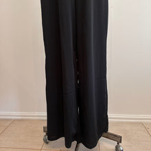 Boohoo Occasion Black Sequin Jumpsuit, V-Neck Wide Leg Evening Wear (UK 14)
