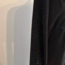 Black Rhinestone Maxi Dress, Long Sleeve Evening Gown, Minimalist Partywear