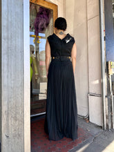 Original Mary Charmaine Black Chiffon Evening Jumpsuit – Early 1970s