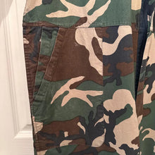 Vintage Woodland Camo Coveralls / Military Style Boiler Suit / Utility Workwear Jumpsuit / Unisex Camouflage One Piece
